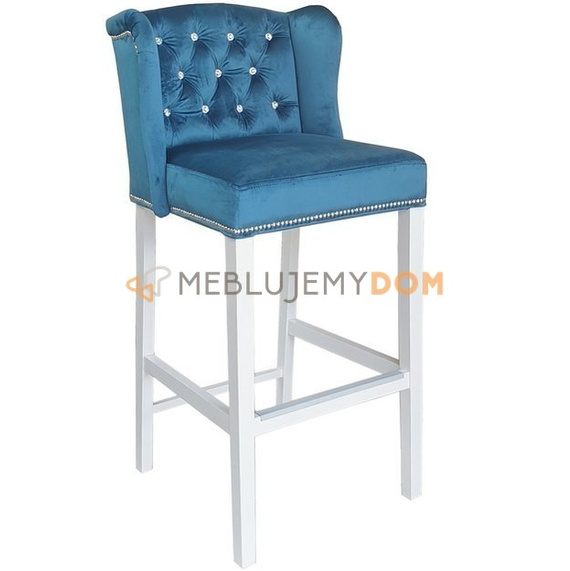 Bar stool MATEO PIK with crystals and thumbtacks 110 cm