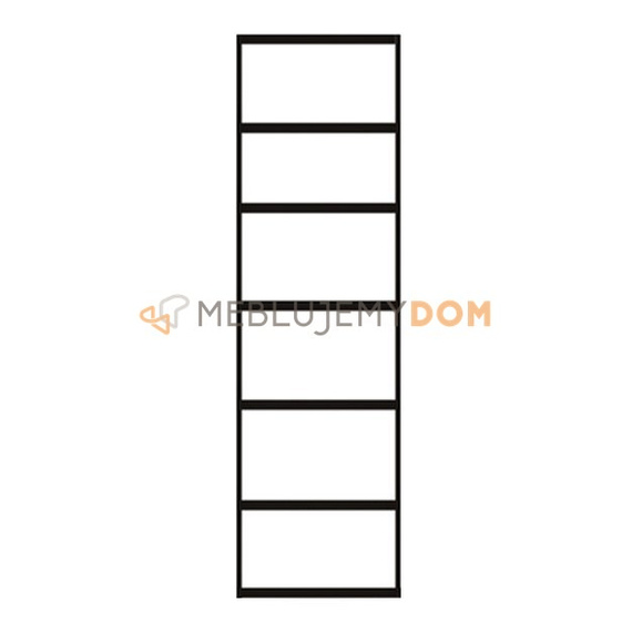 Wardrobe L with glass-case OMAR