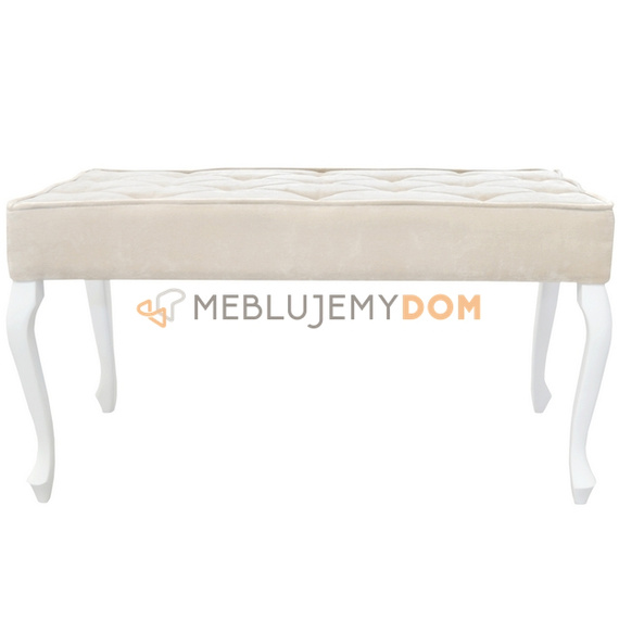 Pouf LUDWIK PIK with piping 90 x 40 cm