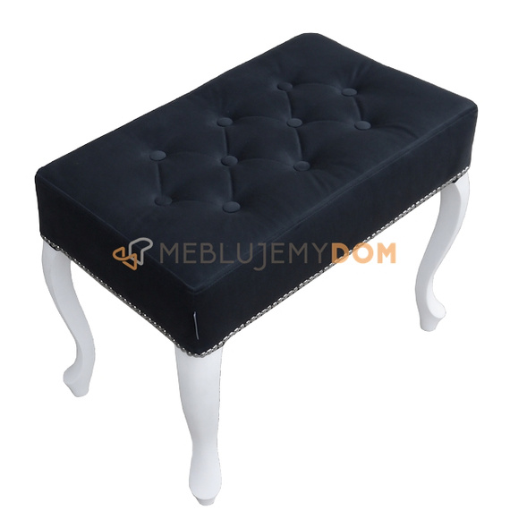 Pouf LUDWIK PIK with buttons and thumbtacks 60 x 35 cm