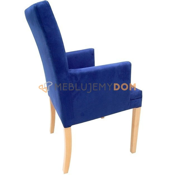 EDGAR NARROW PIK armchair with vertical stitching 98 cm