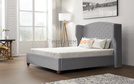 Upholstered bed BEATRICE with thumbtacks