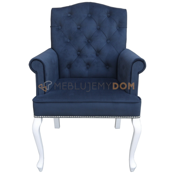 LANCASTER armchair with thumbtacks 101 cm