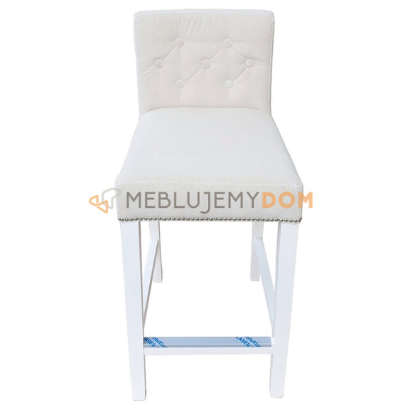 Bar stool NARROW PIK with buttons, thumbtacks and knocker 93 cm
