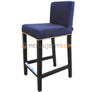 Bar stool NARROW with golden thumbtacks and knocker 91 cm