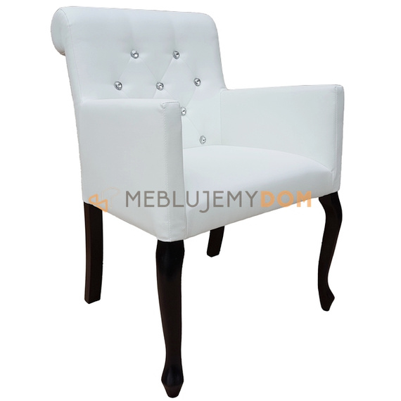 LUDWIK PIK armchair with crystals and roller 87 cm