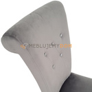 Chair TIZIANO with crystals, thumbtacks and knocker 100 cm