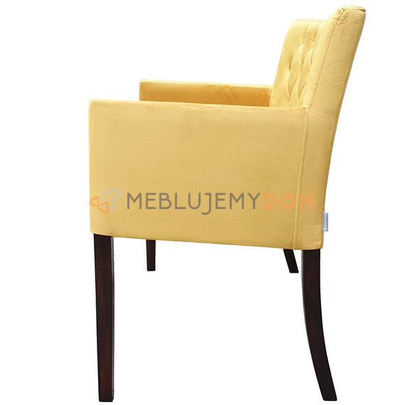 Upholstered bench VICKY PIK with buttons 84 cm