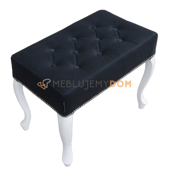 Pouf LUDWIK PIK with buttons and thumbtacks 60 x 35 cm