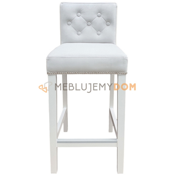 Bar stool NARROW PIK with buttons, thumbtacks and knocker 93 cm