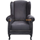 USZAK VELVET armchair with thumbtacks