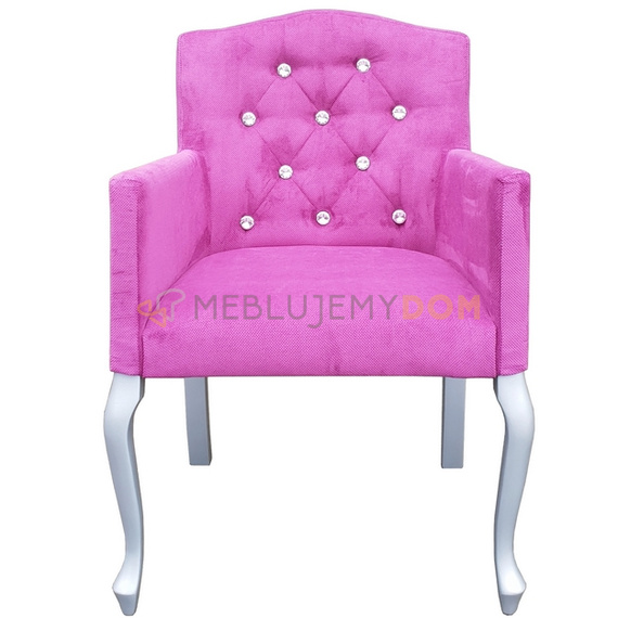LUDWIK PIK armchair with crystals 87 cm