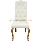 LUDWIK PIK chair with buttons and piping 110 cm