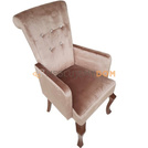 Chair TIZIANO with crystals, knocker and armrests 100 cm