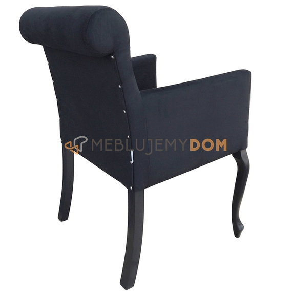 LUDWIK PIK armchair with crystals and roller 87 cm