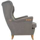 USZAK PIK Square armchair with thumbtacks