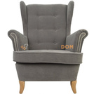 USZAK PIK Square armchair with thumbtacks