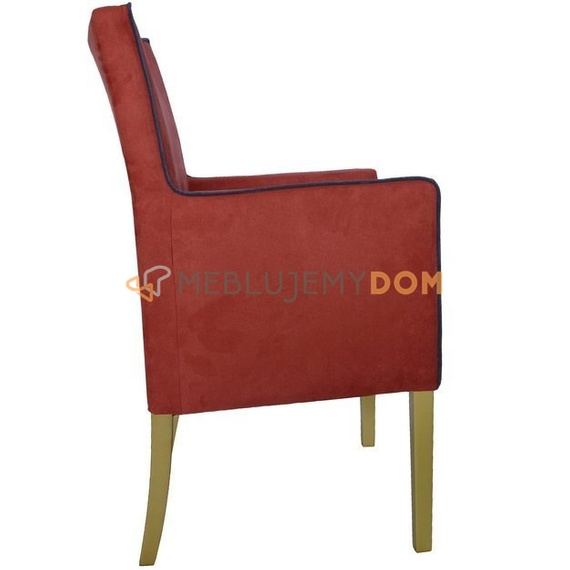 SIMPLE armchair with piping 98 cm