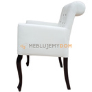 LUDWIK PIK armchair with crystals and roller 87 cm