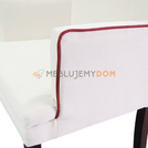 EDGAR MARROW armchair with piping 84 cm