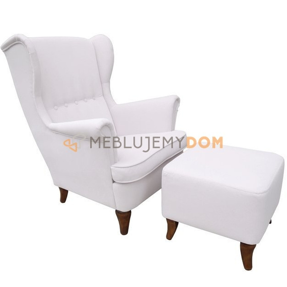Set USZAK PIK armchair with footstool