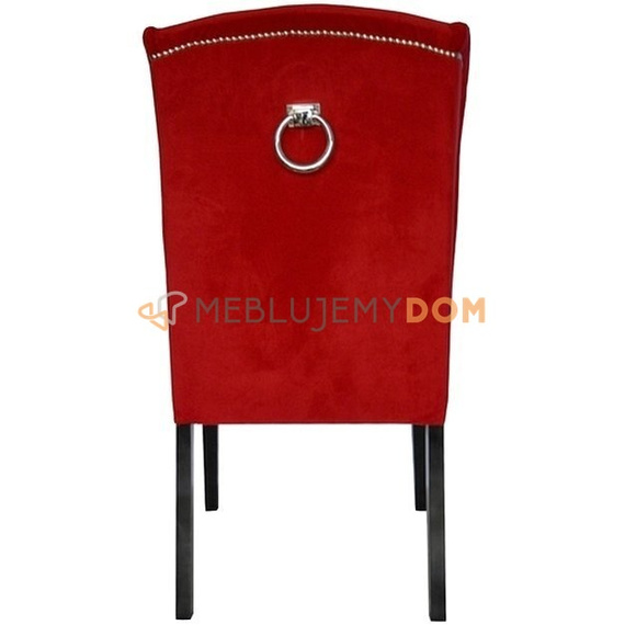 MATEO PIK chair with crystals, thumbtacks and knocker 106 cm