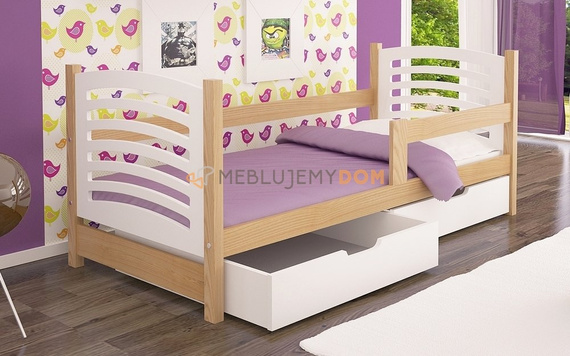 Bed BRIAN with a railing