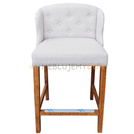 Bar stool USZAK PIK with buttons, thumbtacks and knocker 97 cm