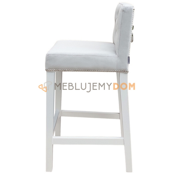 Bar stool NARROW PIK with buttons, thumbtacks and knocker 93 cm