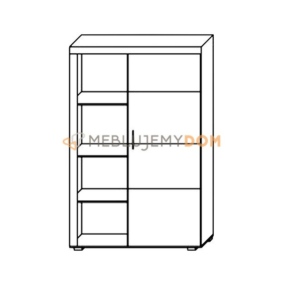 Wardrobe with shelf DONNA