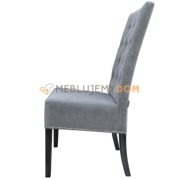 SIMPLE PIK chair with buttons, thumbtacks and knocker 107 cm