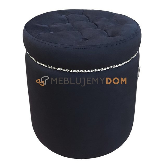 Pouf GLAMOUR with thumbtacks Ø 40 cm