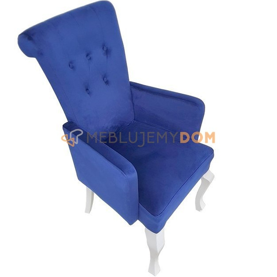 Chair TIZIANO with thumbtacks, knocker and armrests 100 cm