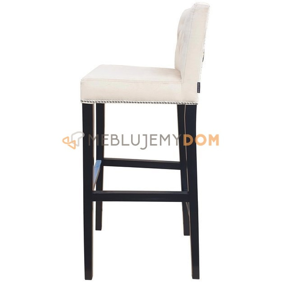 Bar stool NARROW PIK with buttons, thumbtacks and knocker 108 cm
