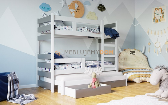Bunk bed 3-person MOON COLOR
