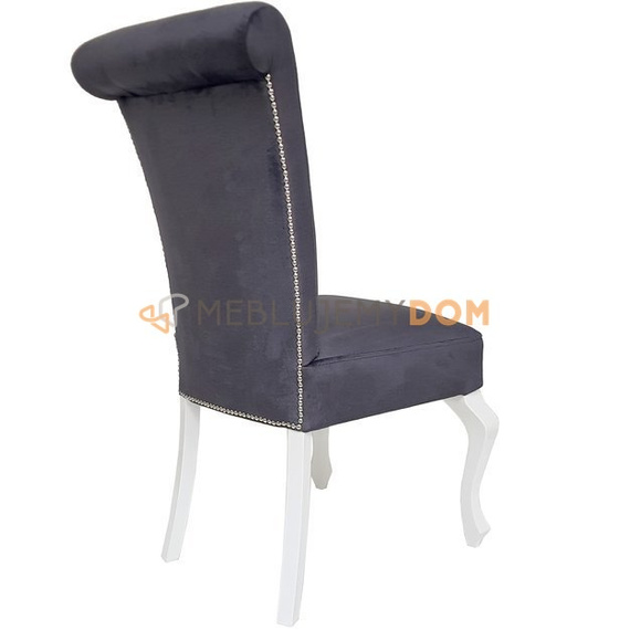 Chair TIZIANO with crystals and thumbtacks 100 cm