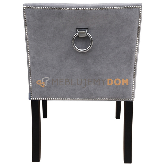 JUMPY NARROW armchair with thumbtacks and knocker 84 cm