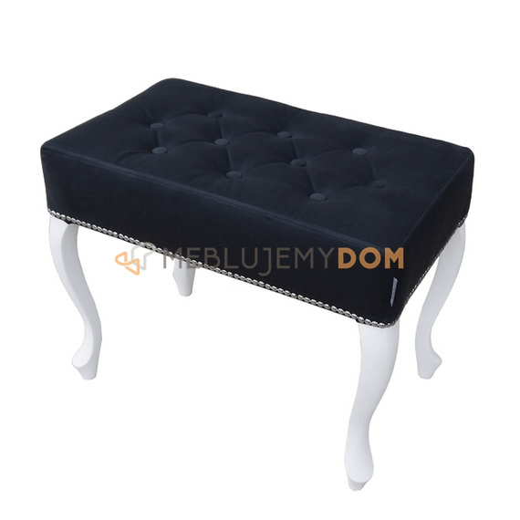 Pouf LUDWIK PIK with buttons and thumbtacks 60 x 35 cm