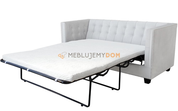 2-seater sofa MADLEN with rollers and thumbtacks