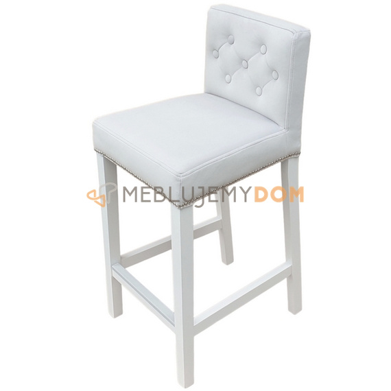 Bar stool NARROW PIK with buttons, thumbtacks and knocker 93 cm