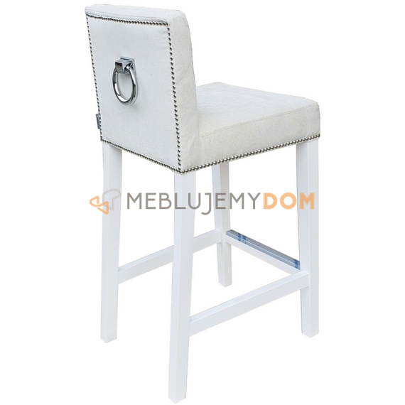 Bar stool NARROW PIK with buttons, thumbtacks and knocker 93 cm