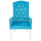 LUDWIK PIK armchair with crystals and knocker 110 cm