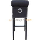Bar stool NARROW PIK with roller, thumbtacks and knocker 96 cm