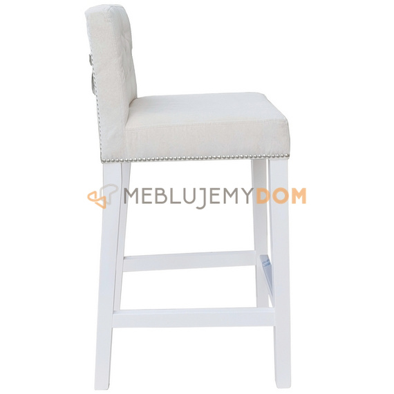 Bar stool NARROW PIK with buttons, thumbtacks and knocker 93 cm