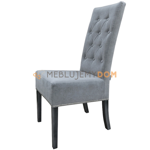 SIMPLE PIK chair with buttons, thumbtacks and knocker 107 cm