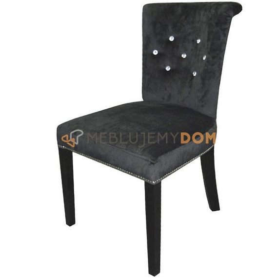 MICHELLE chair with crystals, thumbtacks and knocker 87 cm