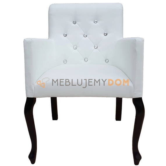 LUDWIK PIK armchair with crystals and roller 87 cm
