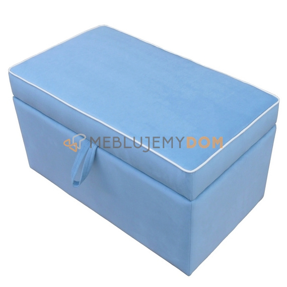 Pouf COFFER with piping 97 x 50 cm