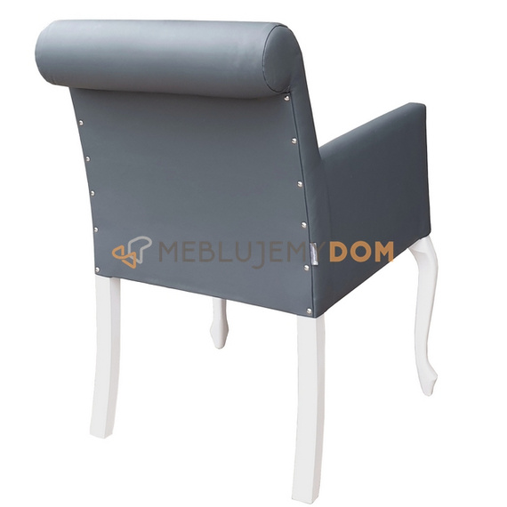 LUDWIK PIK armchair with crystals and roller 87 cm
