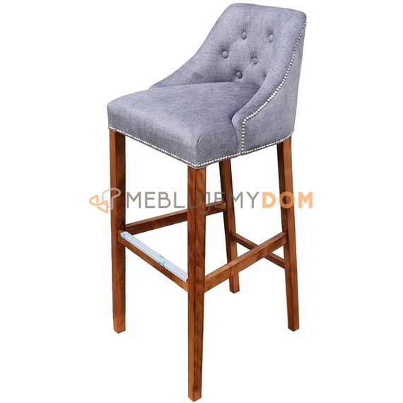 Bar stool DAFFY PIK with thumbtacks and knocker 120 cm